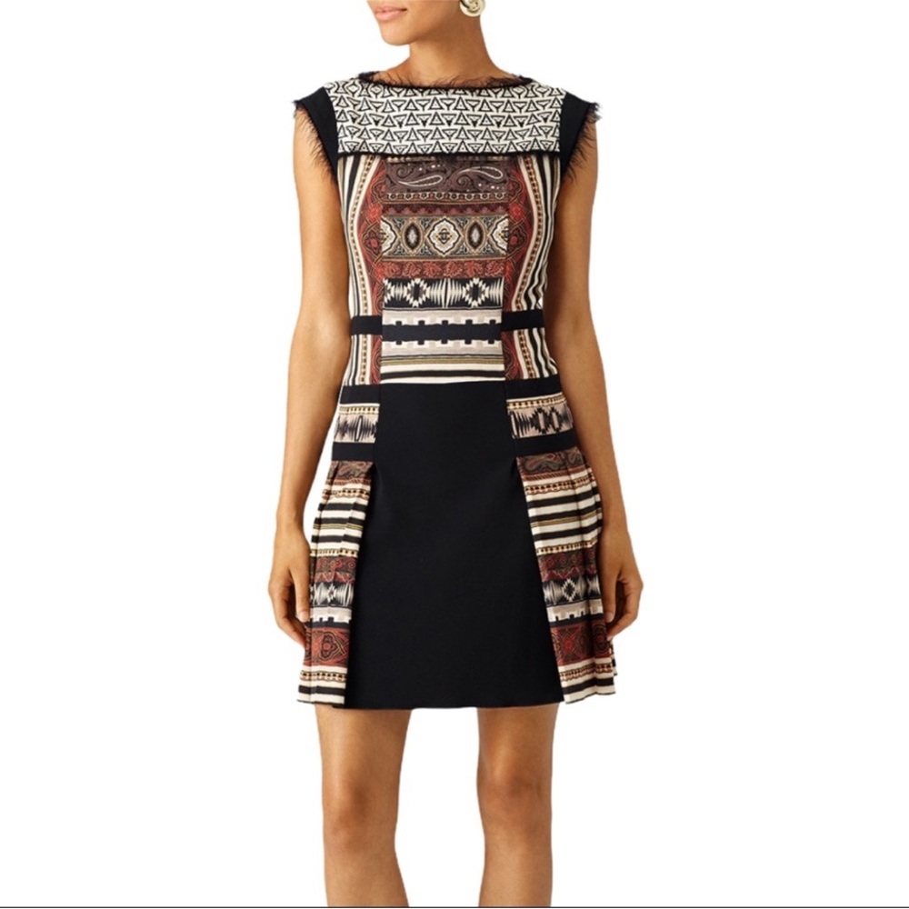 ETRO Ivory Aztec Fringe Dress size 40/ US 4